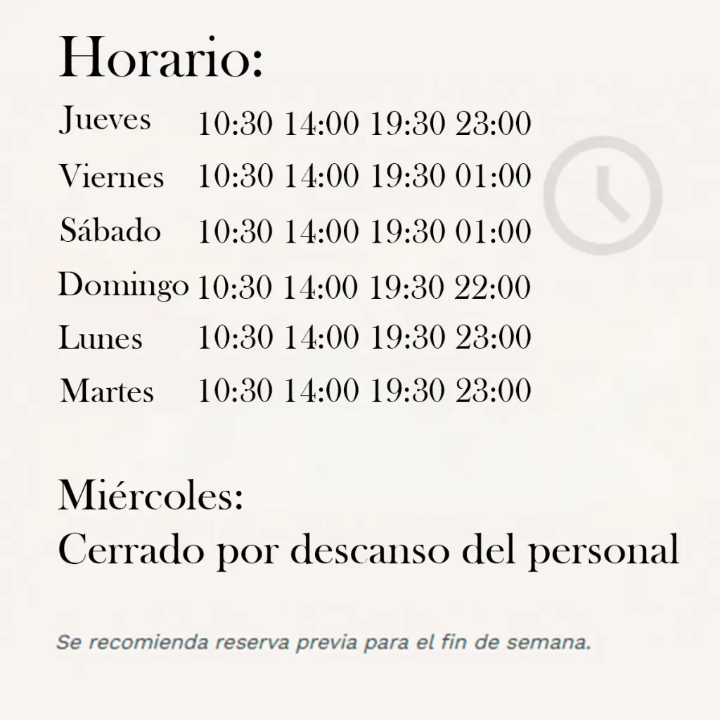 Horarios